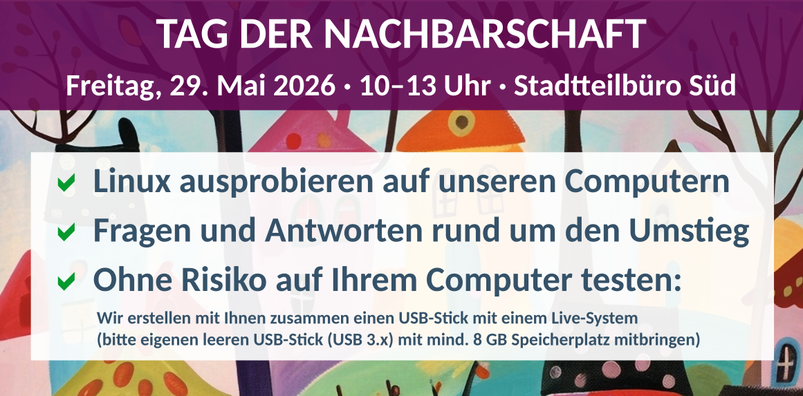 Tag der Nachbarschaft - Umstieg auf Linux